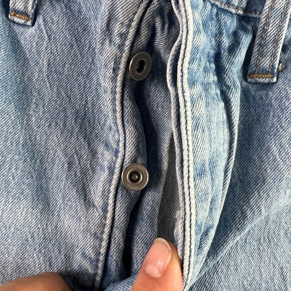 Madewell Jean Women 33x22* Balloon Baggy High Rise Crop Light Blue Denim Tag 31P - Picture 7 of 16